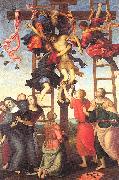 PERUGINO, Pietro The Deposition from the Cross oil painting on canvas